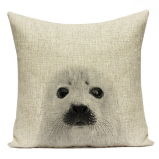 Housse de Coussin Bébé Phoque