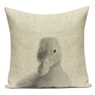 Housse de Coussin beige canard