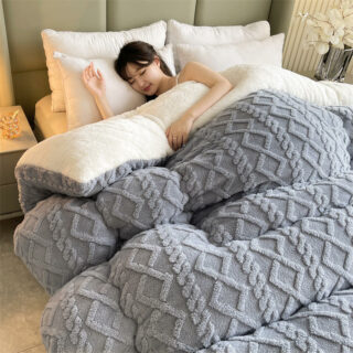 Couverture cocooning super épaisse gris
