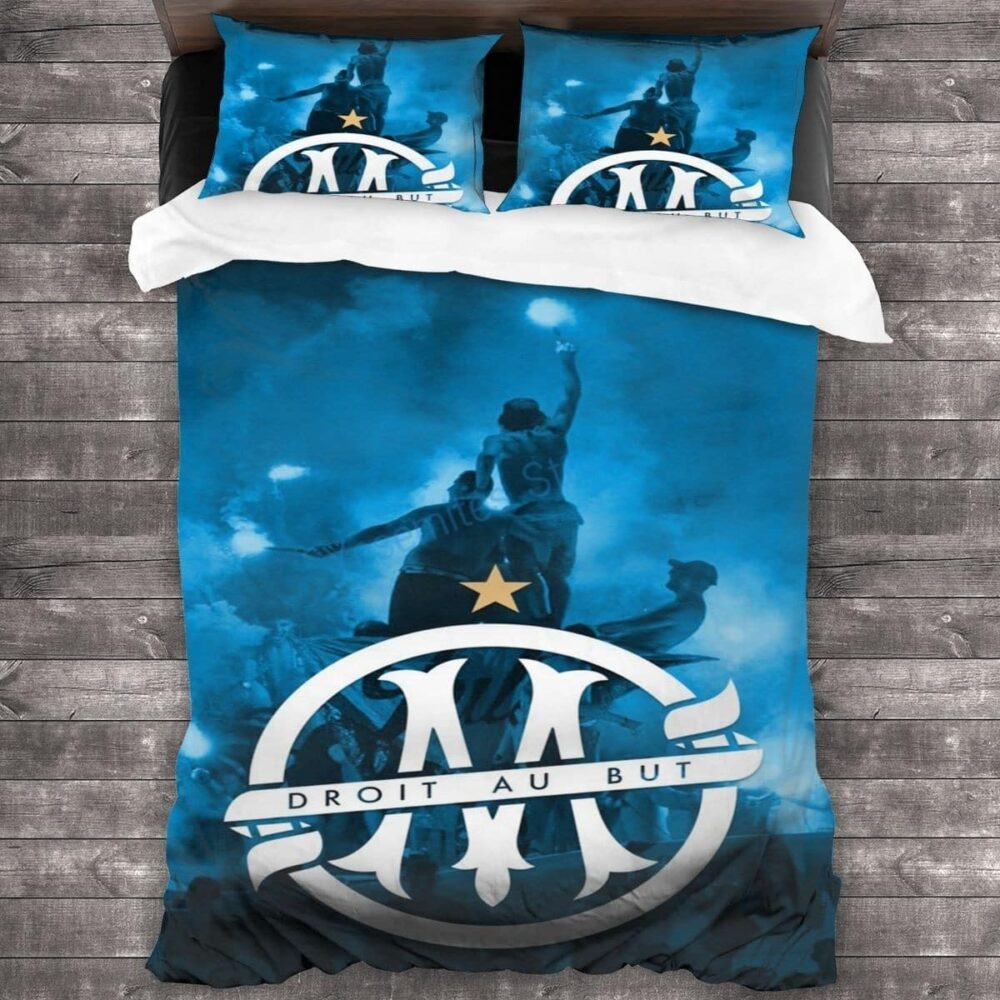 Parure de lit Marseille imprimée Olympique de Marseille supporters Parure de lit Marseille imprimee Olympique de Marseille supporters