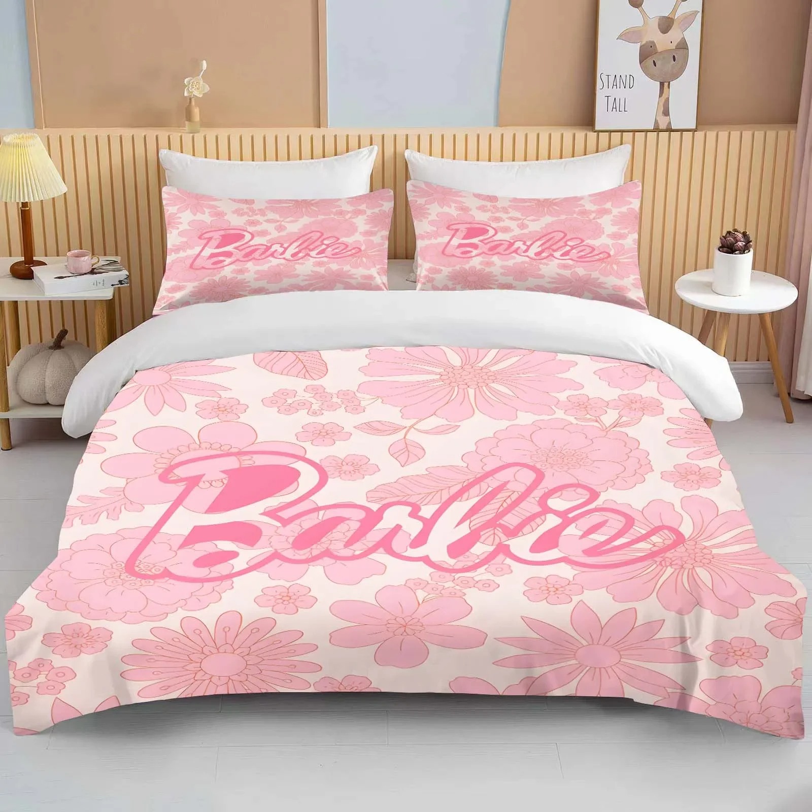 Parure de lit double face Barbie, 140 x 200 cm