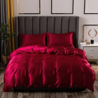 Parure de Lit de Luxe Rouge
