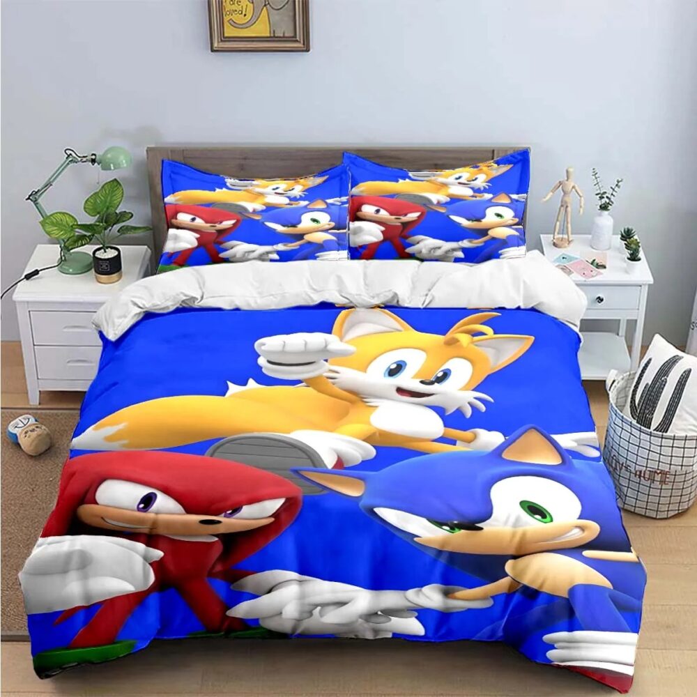Parure de Lit Sonic Knuckles et Tails main image 9 1